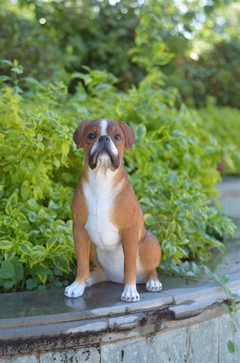 outdoor boxer dog statues